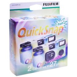 Fujifilm Quicksnap Flash 27ex Disposable Camera Duo Pack