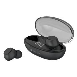 CELEBRAT earphones με θήκη φόρτισης TWS-W32, True Wireless,μαύρα