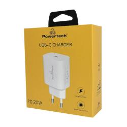 Powertech Φορτιστής Χωρίς Καλώδιο με Θύρα USB-C 20W