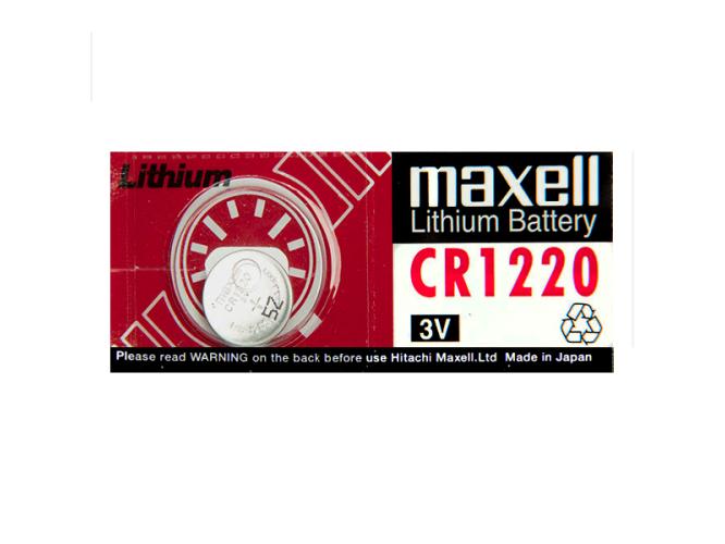 MAXELL CR1220 LITHIUM BATTERY