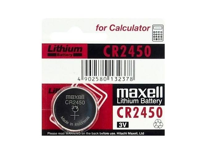 MAXELL CR2450 LITHIUM BATTERY