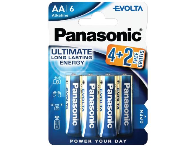 Panasonic Evolta Alkaline AA 4+2