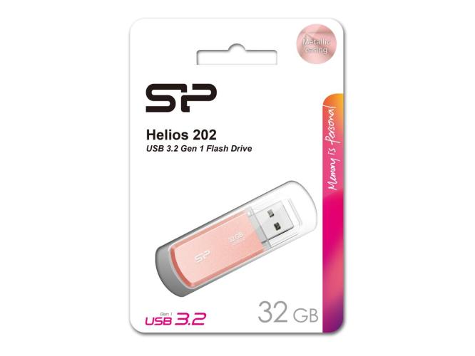 SILICON POWER USB Helios 202 32GB USB 3.2 ροζ χρυσό