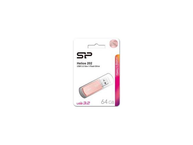 SILICON POWER USB Helios 202 64GB USB 3.2 ροζ χρυσό